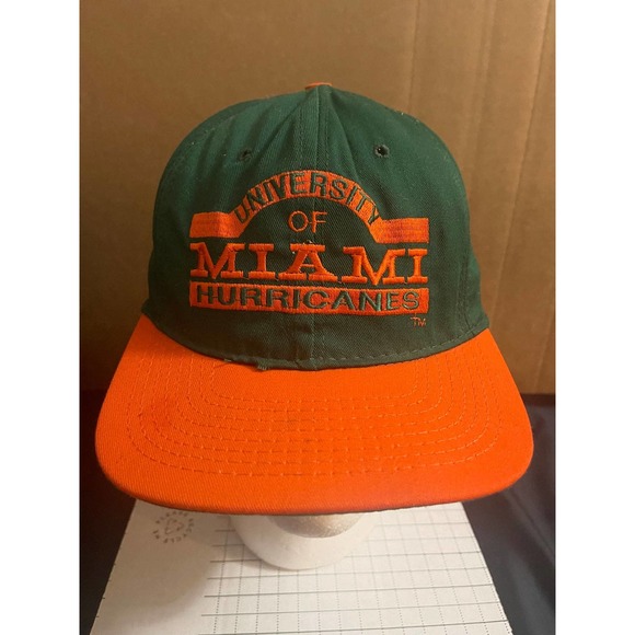 Vintage University of Miami Hurricanes Snapback Hat USA‎ - Picture 1 of 9